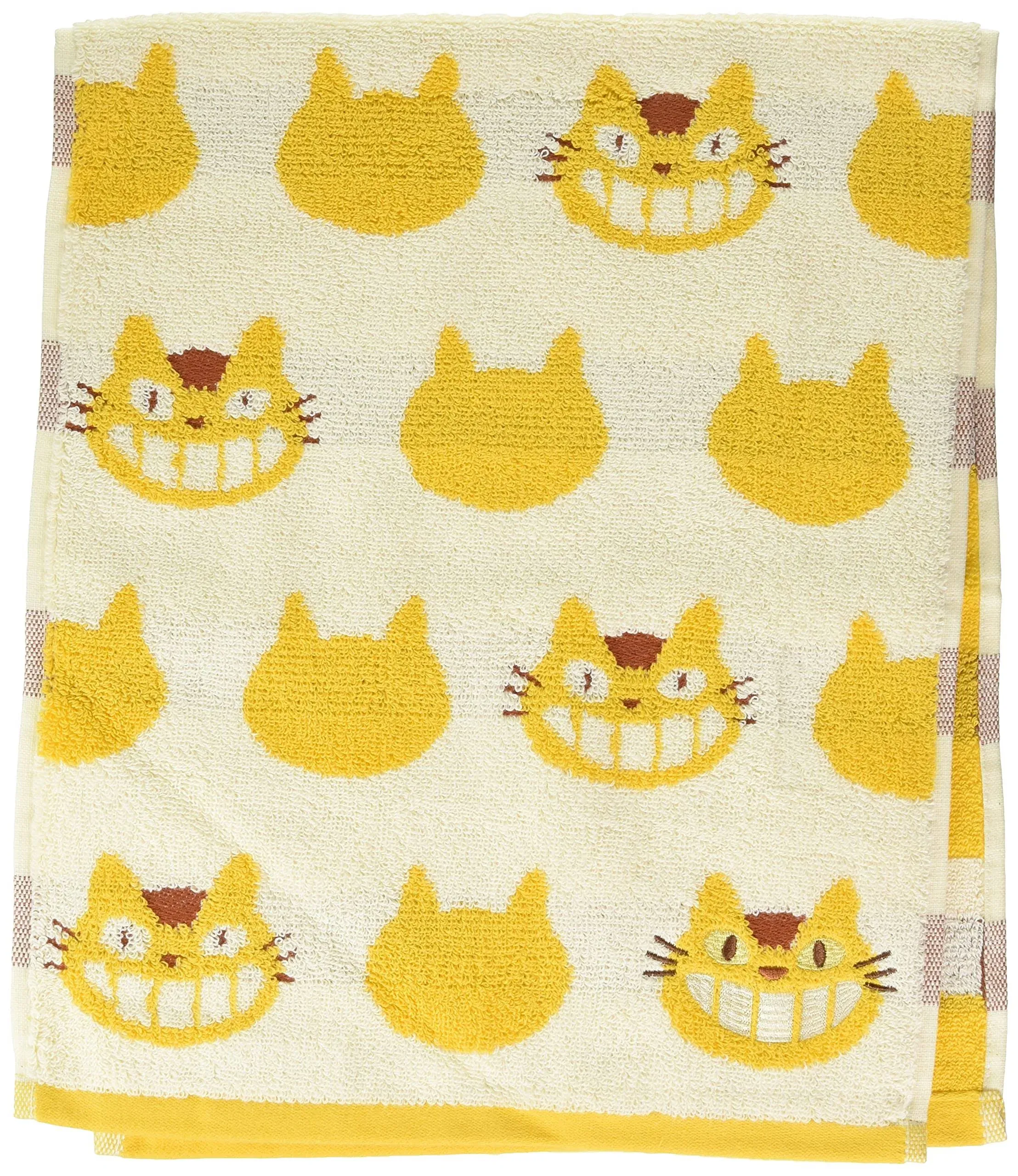 Studio Ghibli - My Neighbor Totoro - Yellow Catbus, Marushin Silhouette Towel Series - Face Towel