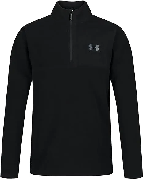 Under Armour Boys 8-20 1/4 Zip Fleece Pullover, Large, Cotton