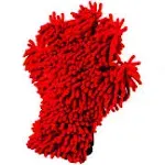 Adam's Polishes Adams Microfiber Dual Wash Mitt - Premium Soft Chenille Microfiber Fo