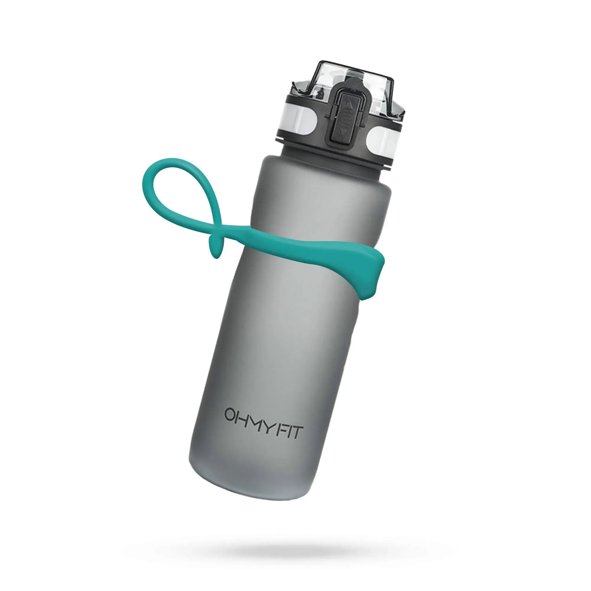 Ohmy Fit Tritan Sports Water Bottle (18 oz and 30 oz), Magnetic Strap Fast Flow ...