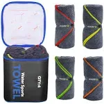 4 Pack Quick Dry Microfiber Camping Towel Portable with Waterproof Bag