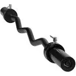 Cap Barbell Olympic EZ Curl Bar Black