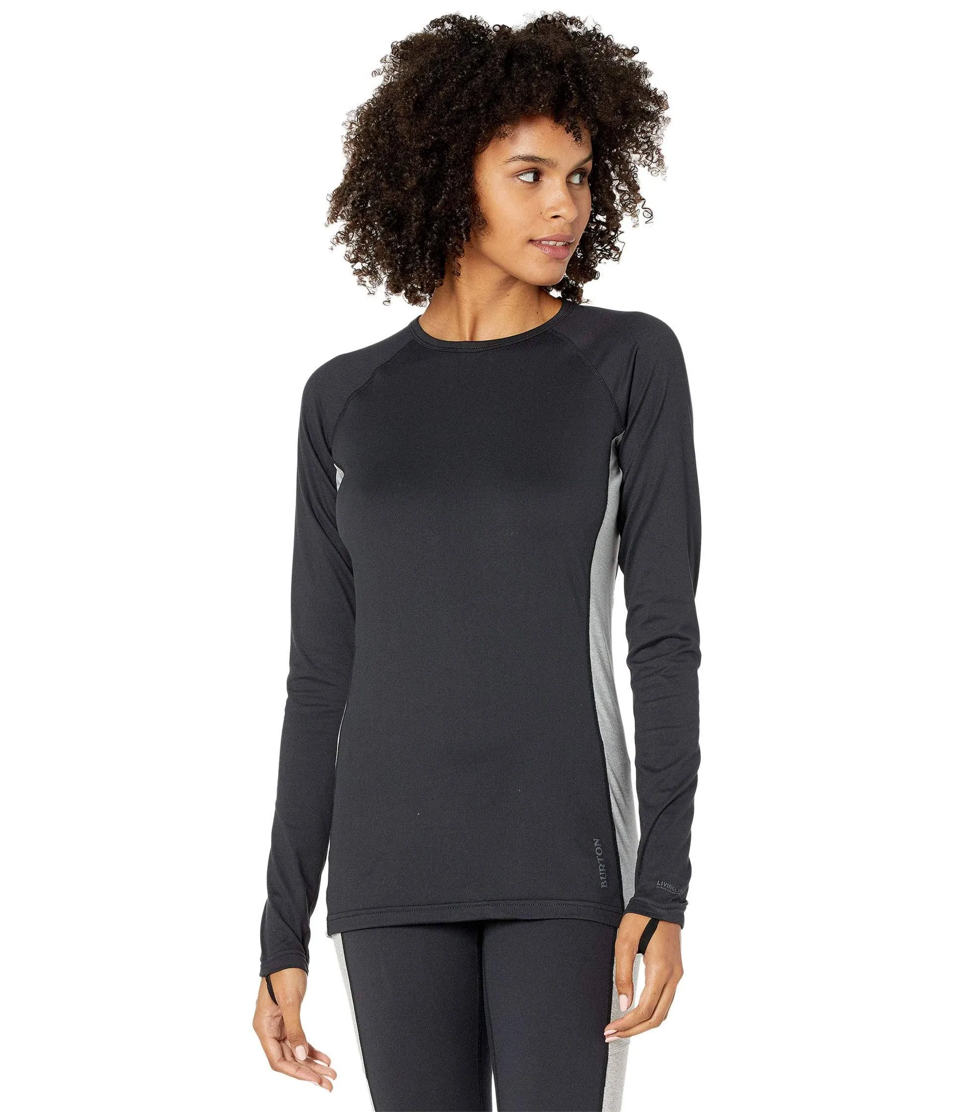 Burton Women's Midweight x Base Layer Crew, True Black, L