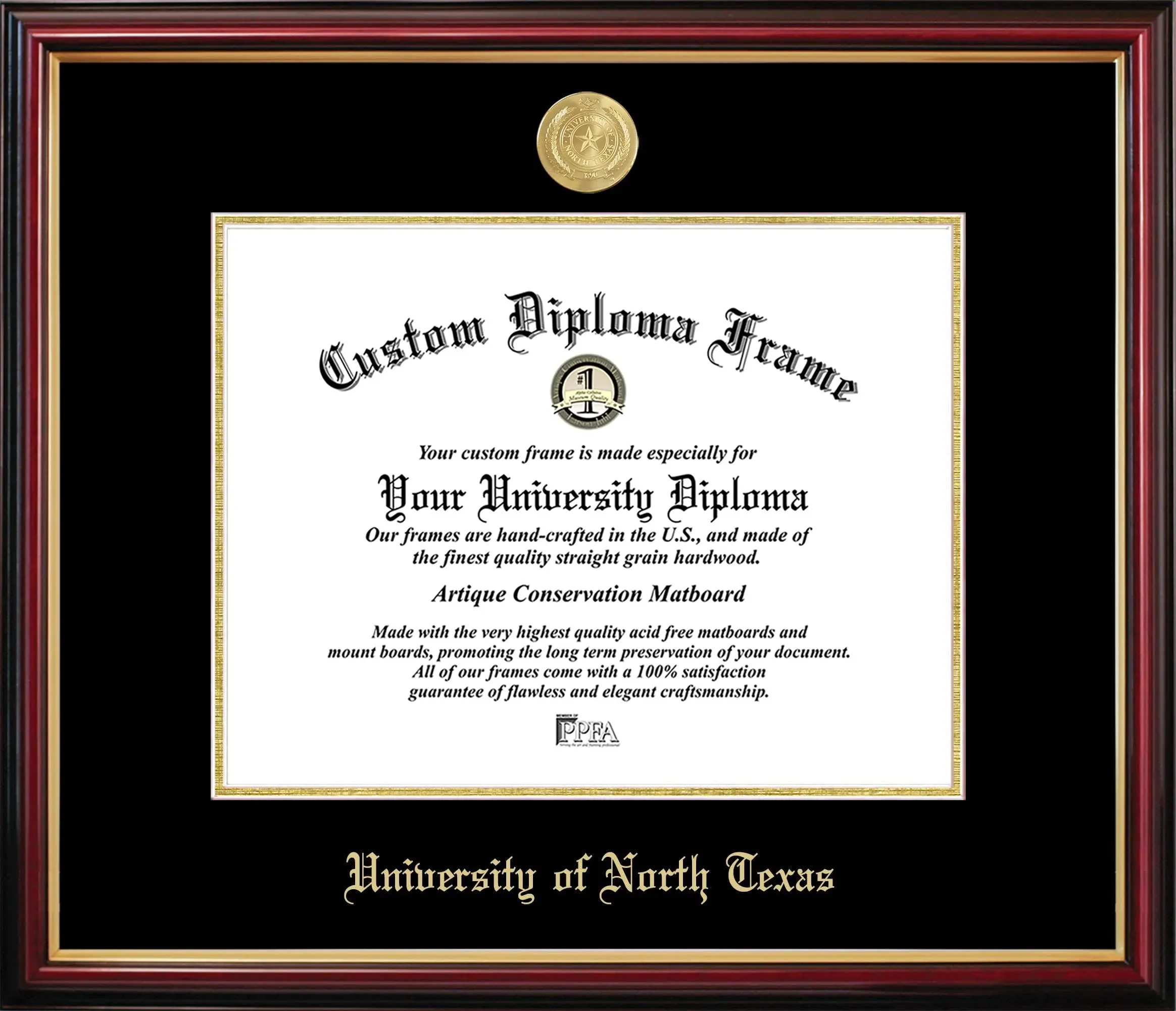 Campus Images University of North Texas Petite Diploma Frame