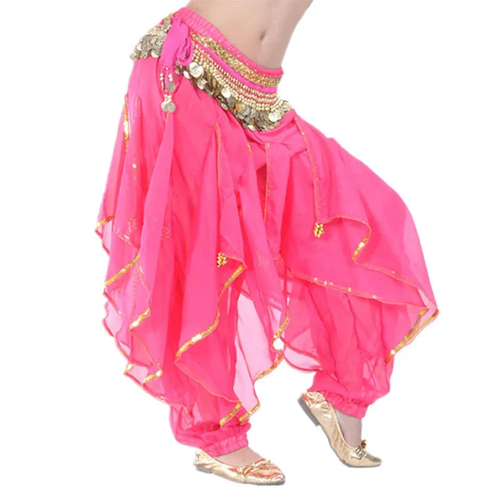 Bellylady Belly Dance Harem Pants Tribal Baggy Arabic Halloween Pants Black