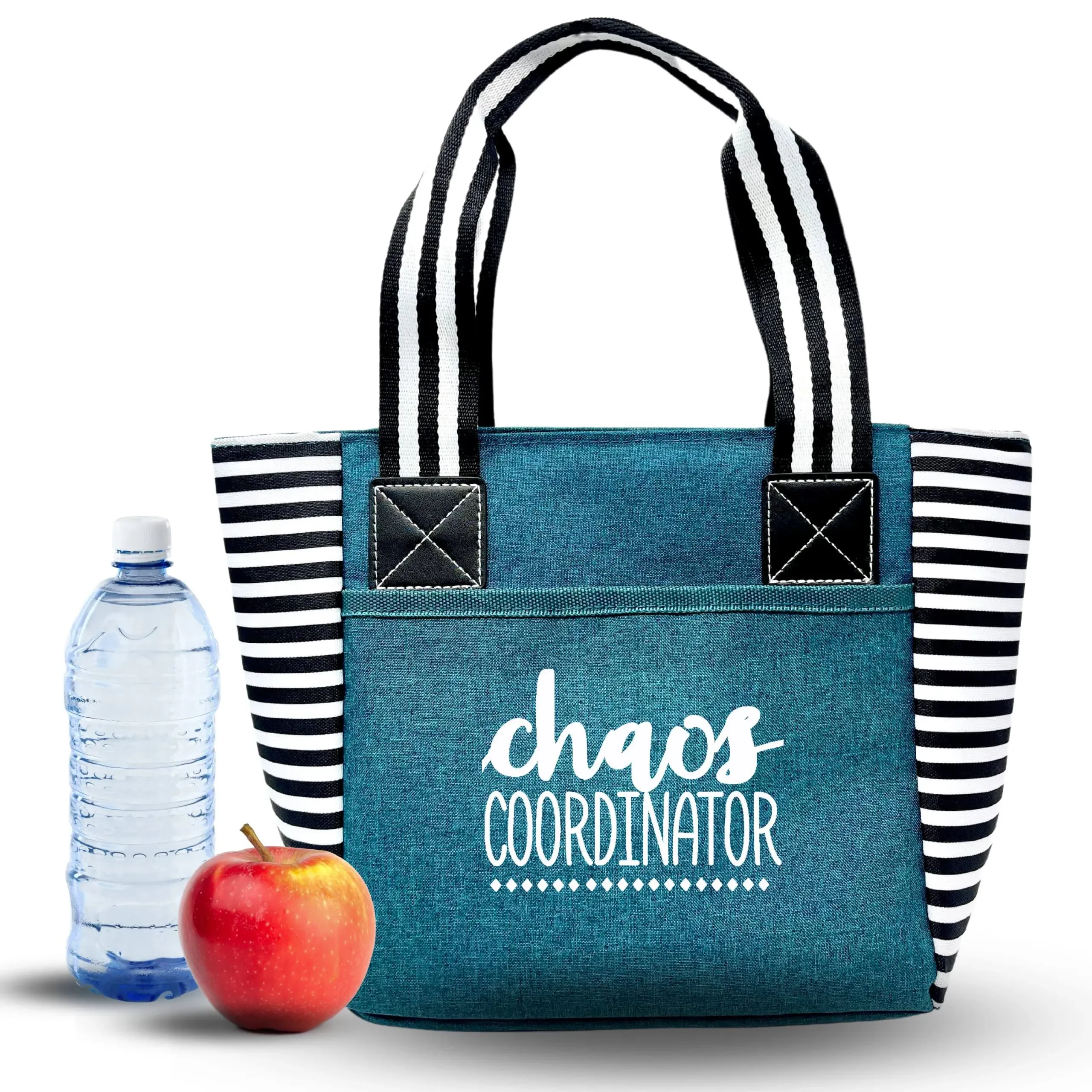 Brooke & Jess Designs Cute Lunch Bags for Women - Chaos Coordinator Insulated ...