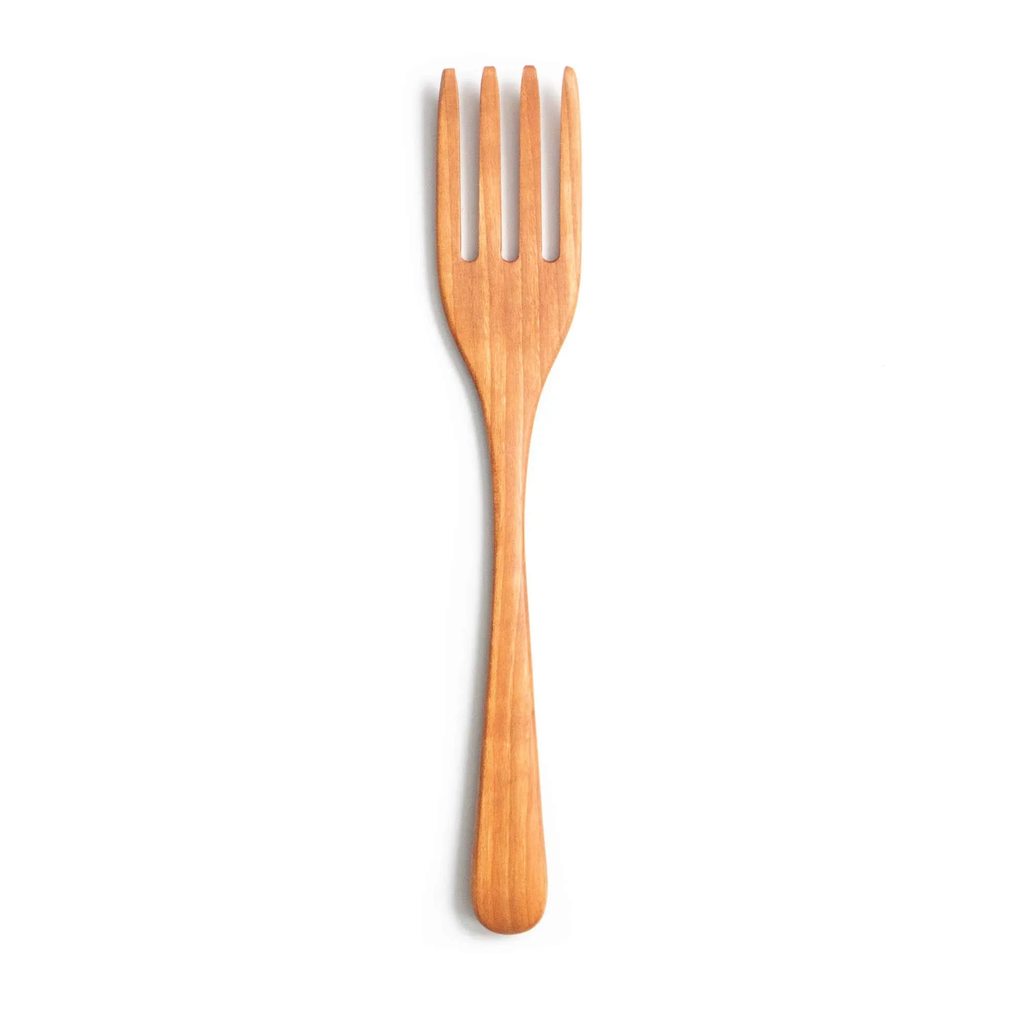 Wooden Pasta Fork and Spaghetti Server - Made in the USA from American Black Walnut - 12” Kitchen Cooking Utensil