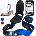 Fascia Stretcher Yoga Stretching Strap with loops Nylon padded Strap Exercise...