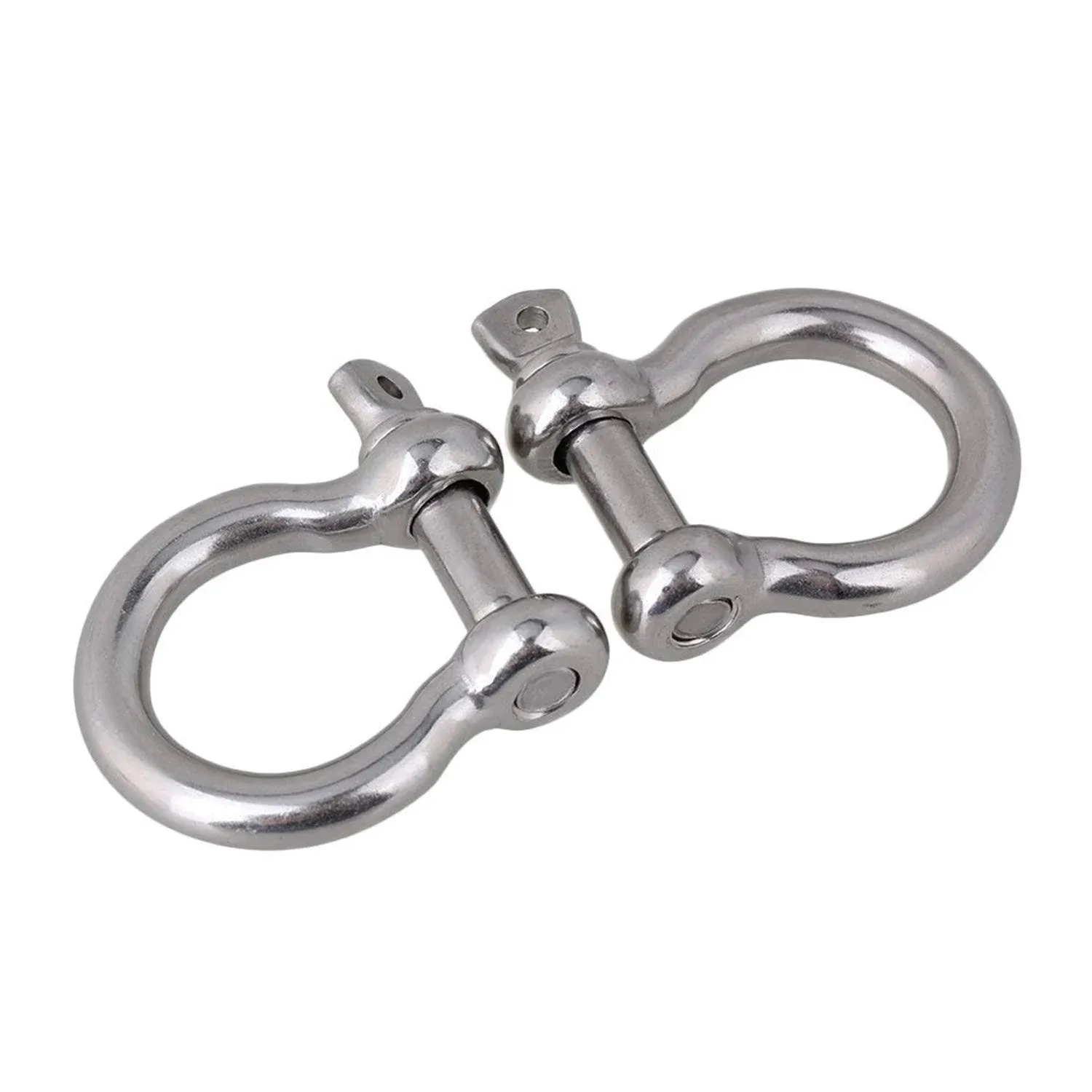 SHENGHUISS Anchor Shackle Stainless Steel 316 Forged Bow Shackle Screw Pin Marine Hardware Rigging