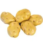 Lorigun Artificial Potatoes Lifelike Fake Potatoes Simulation Vegetable for Home Kitchen Decoration 5pcs