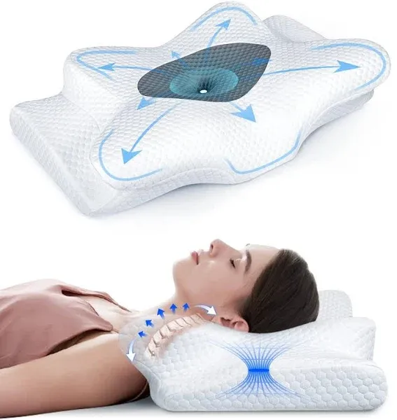 Emircey Adjustable Cervical Pillow for Neck and Shoulder Pain Relief