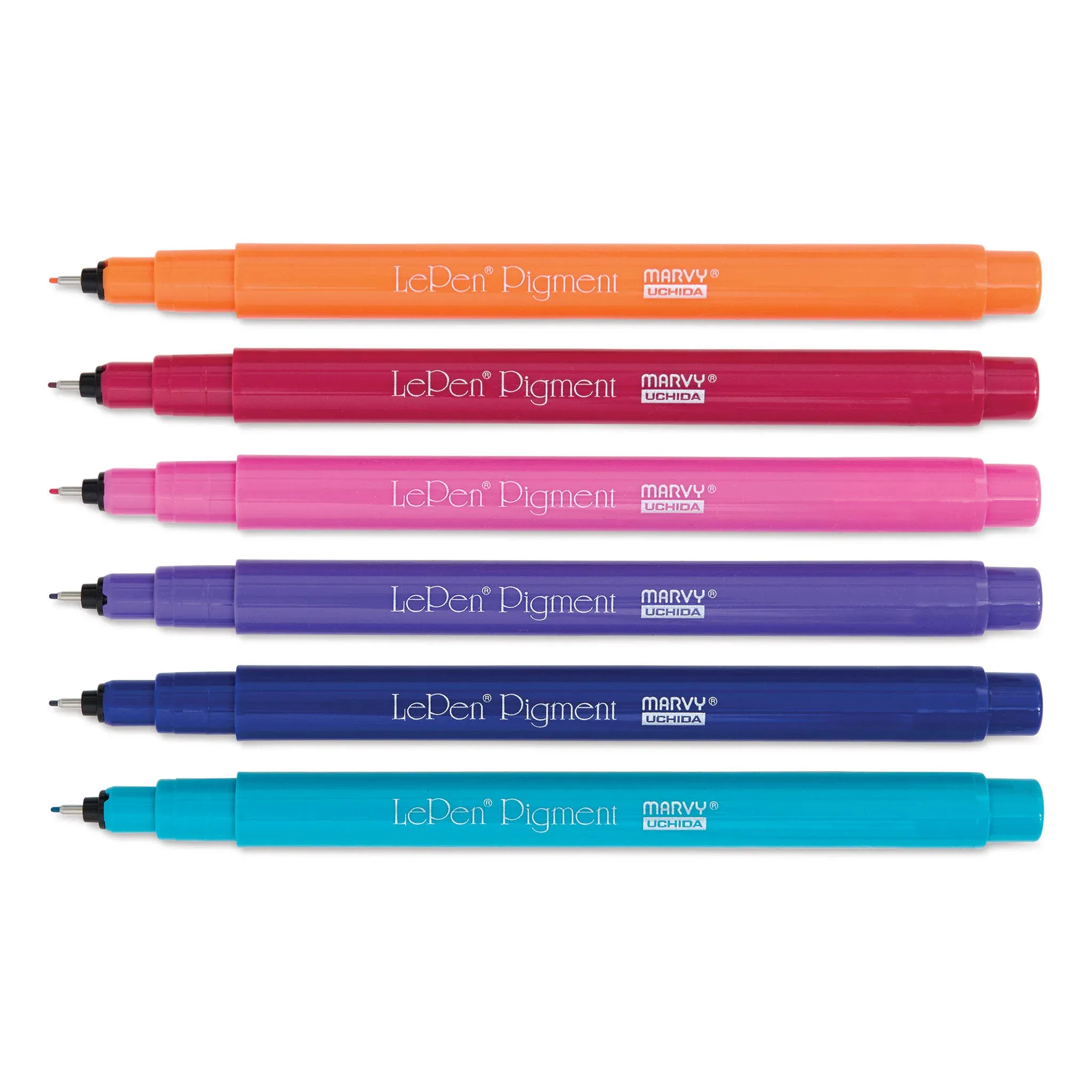 Le Pen Pigment Jewel Colors - Set of 6