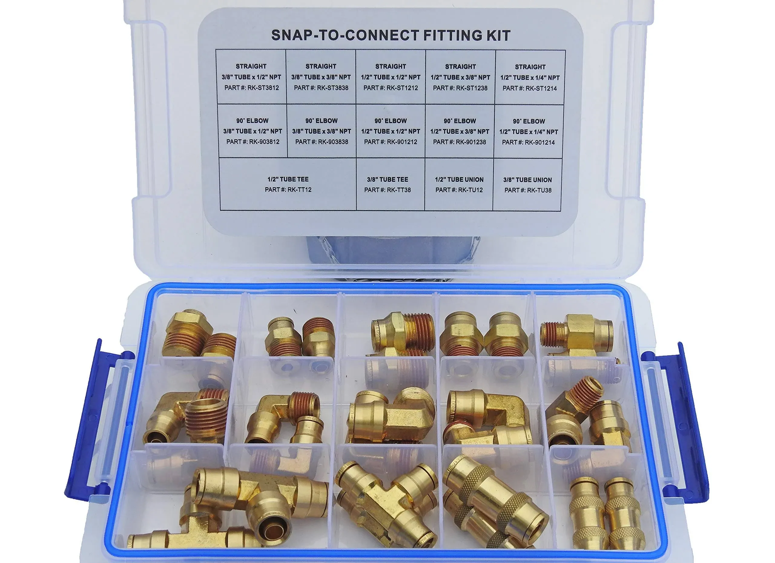 Road Superior Truck Parts DOT Approved Quick Connect Brass Air Line Fitting Kit