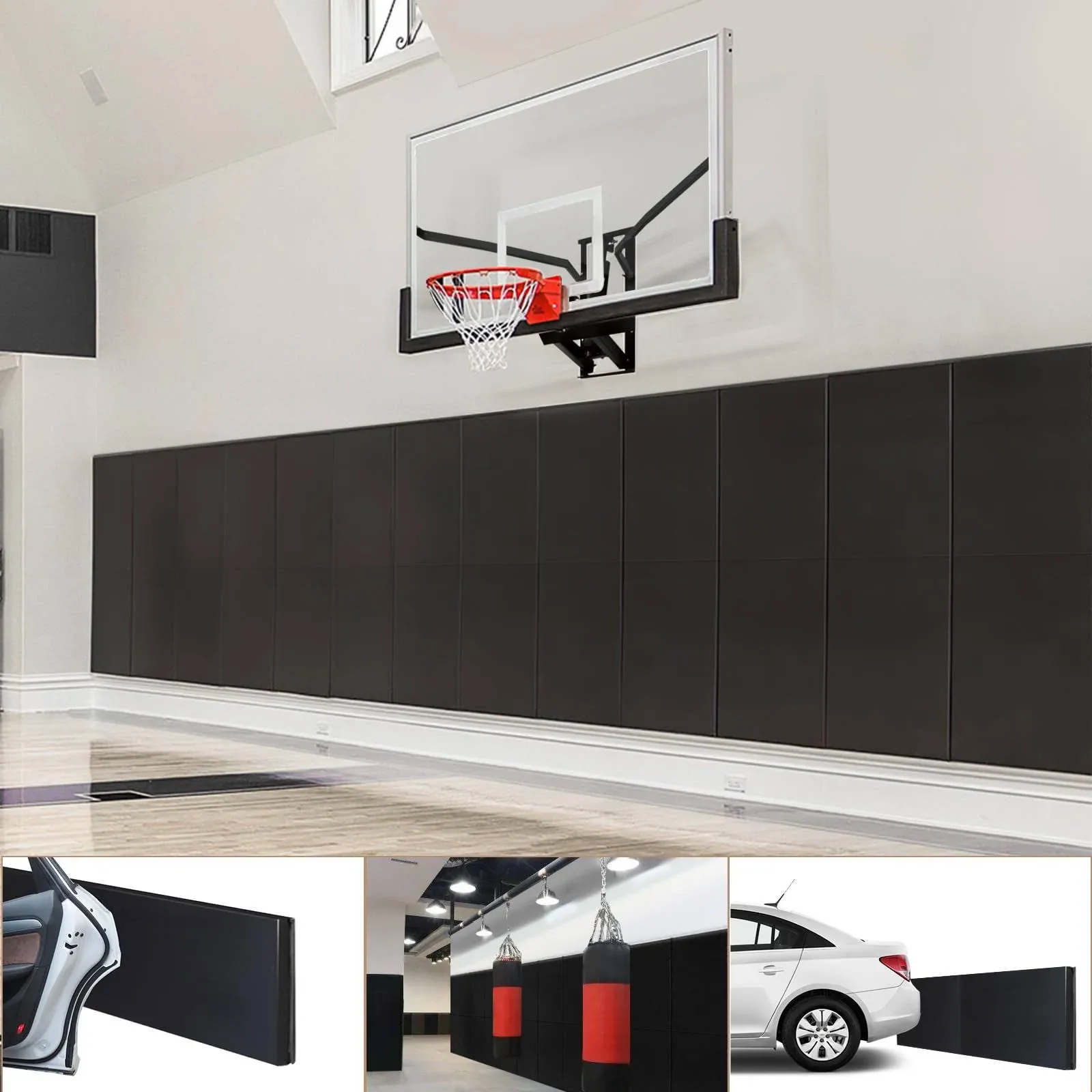 VANCL Wall Mats for Padding Gym Wall Padding Protection 2' Thick Foam Basketball ...