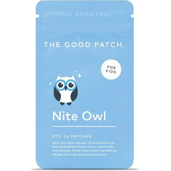 The Good Patch Búho nocturno, para niños, 6 Parches