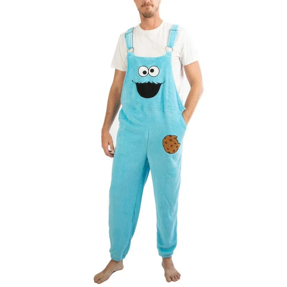 Bioworld Cookie Monster Jammeralls Onesies for Adults-L