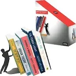 Book Ends to Hold Books Heavy Duty - Hidden Metal Bookends for Shelves Desk o...