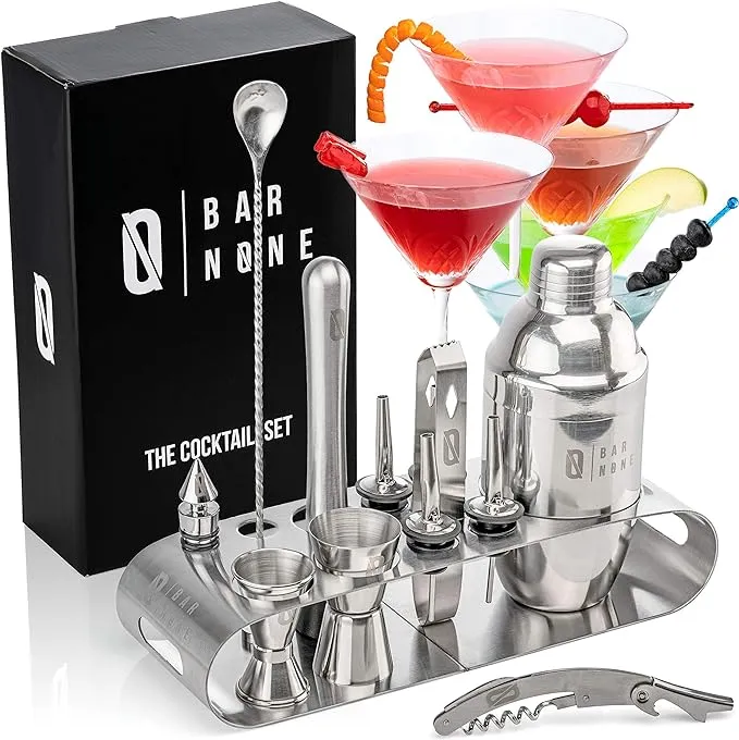 Royal Lion Bar None The Cocktail Set | 12-Piece + Stand Bar Set | Exquisite ...