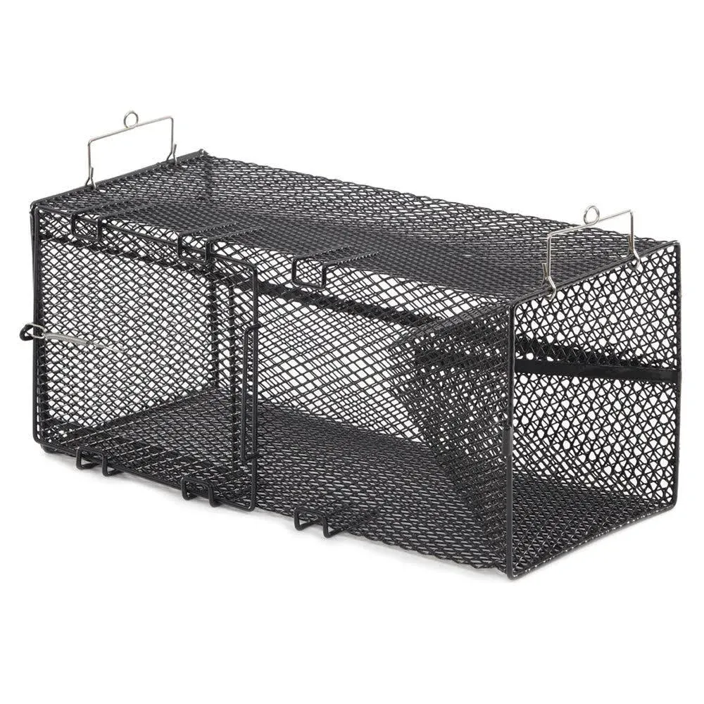 Frabill Rectangular Pinfish Trap | Vinyl Dipped Steel Mesh Trap Specifically Designed for Pinfish | Freshwater and Saltwater Tested