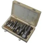 Drill America 6 Piece Carbon Steel NPT Pipe Tap Set