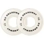 DX Grandway Fitness Change Weight Plates 1.25lb 2.5lb 5lb Pairs Support Plates Olympic Plates for Weight Lifting Bumper Weight Plates Steel Rubber