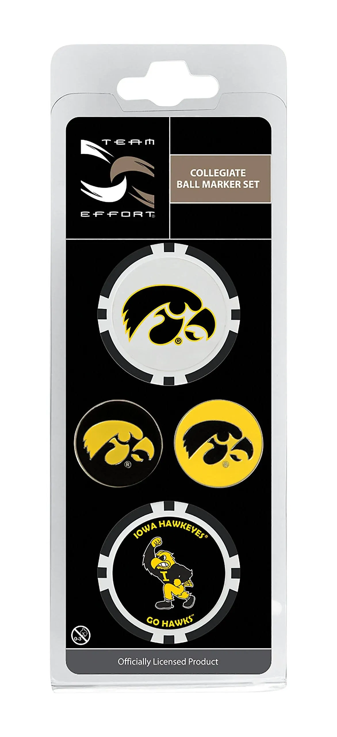 Team Effort Iowa Hawkeyes Ball Marker Set