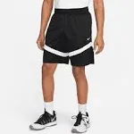 Nike Men's 8" Dri-Fit Icon Basketball Shorts, Small, Black/Black