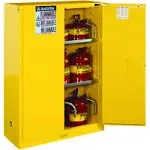 Justrite 894520 Safety Cabinet, 45 gal, Yellow