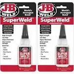 J-B Weld Superglue 20g 2 Pack - SuperWeld Professional Grade