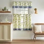 Martha Stewart Lemons 3-Piece Valance & Tiers Set