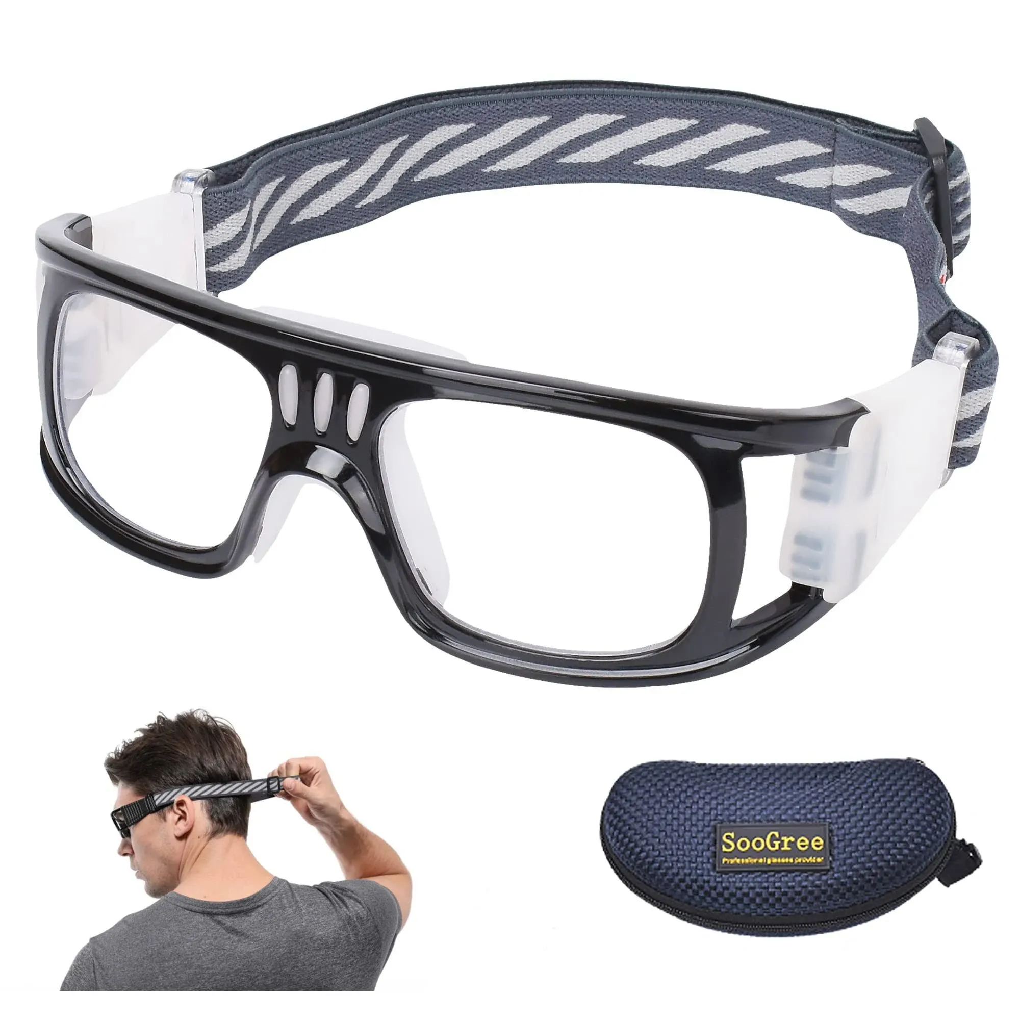 "N/A" Sports Goggles Glasses Men Racquetball Basketball Football Eyewear ...