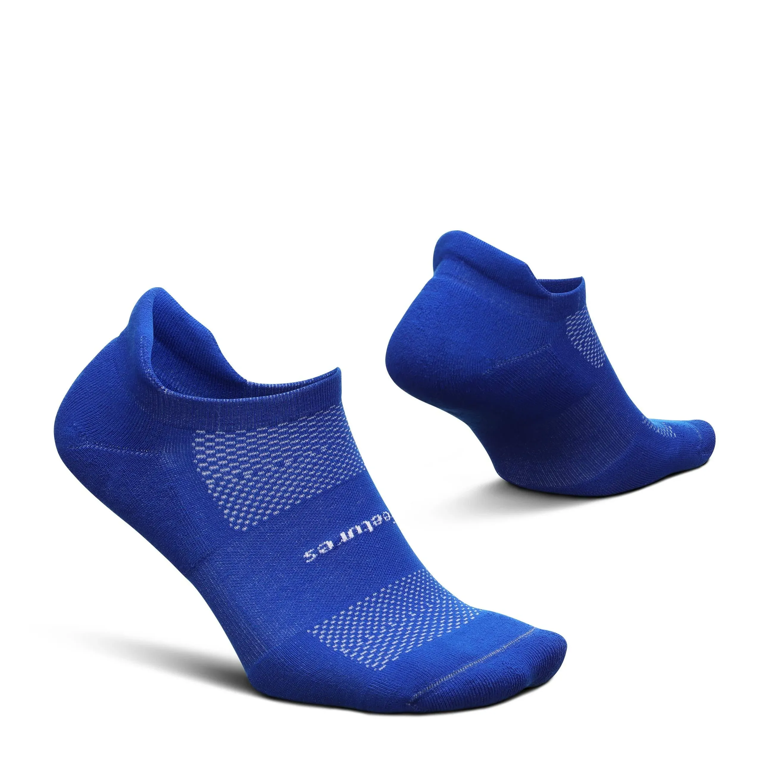 Feetures High Performance Max Cushion No Show Tab Boost Blue / S