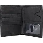 J. Buxton Hunt Credit Card Folio Leather Wallet - Black