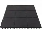 FlooringInc 5/8&#034; Evolution Rubber Workout &amp; Equipment Tiles, 36&#034;x36&#034;