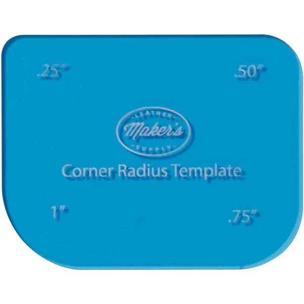 "Corner Radius Card Template by Maker's Leather Supply"