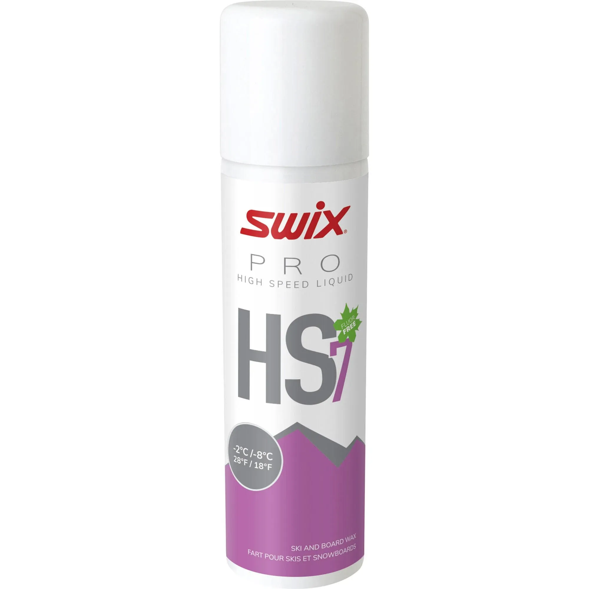 Swix HS7 Violet Liquid Fluoro-Free Ski Glide Wax - 125ml