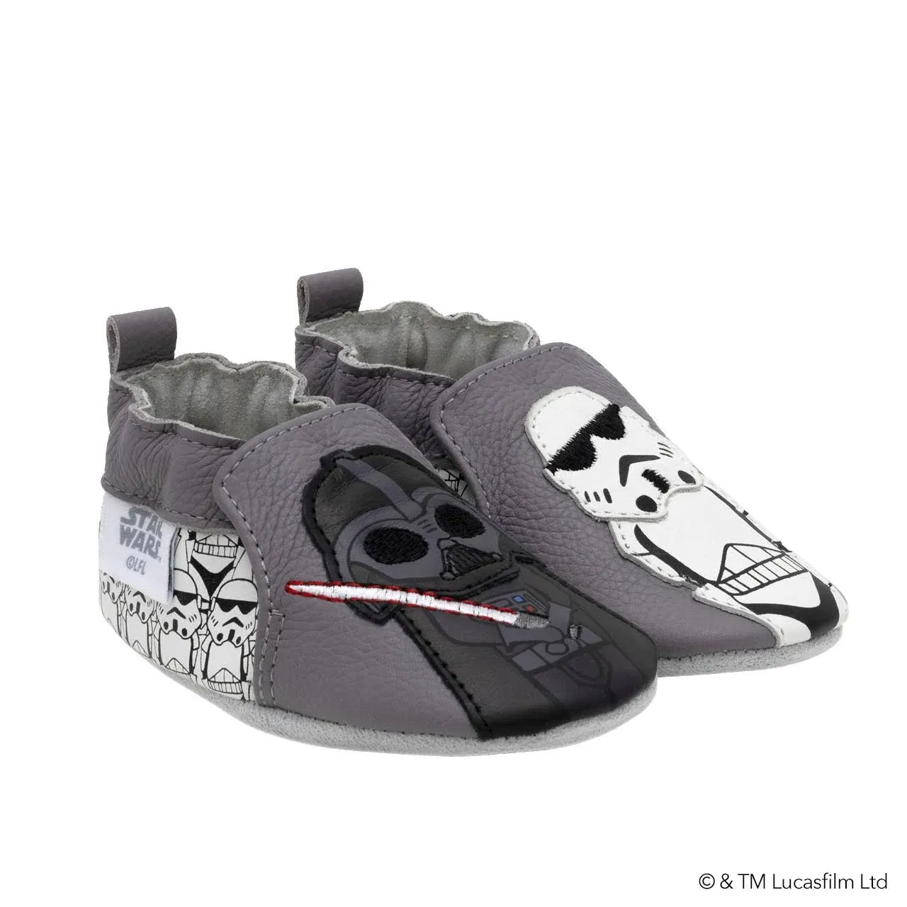 Robeez | The Empire Soft Sole Shoes (Grey, Size 0-6M) | Maisonette