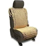 Zento Deals Vehicle Natural Wood Bead Seat Cover Massage Cool Home Chair Cushion