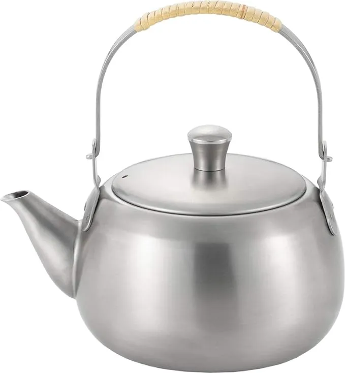 Yoshikawa Teapot Stainless Steel 500ml Tsurute Midori Made in Japan Yj2892