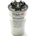 TitanHD PRCFD405A American-Made Round Run Dual Capacitor. 40/5 MFD/UF 440 Volts