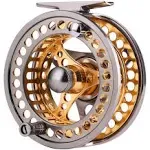 Sougayilang Fly Fishing Reel Large Arbor 2+1 BB with CNC-machined Aluminum Alloy Body and Spool in Fly Reel Sizes