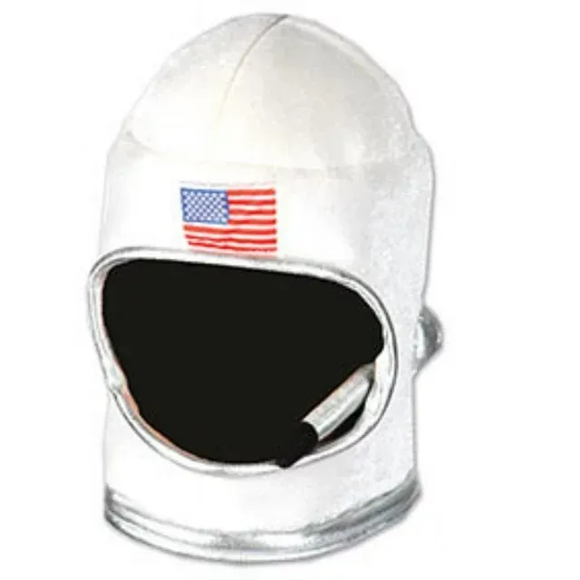 Beistle 60041 Plush Astronaut Helmet, White/Red/Blue