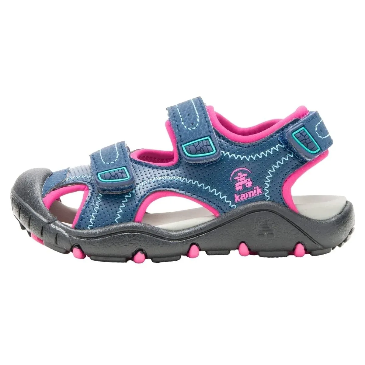 Kamik Seaturtle 2 Girls' Fisherman Sandals, Girl's, Size: 6, Med Blue