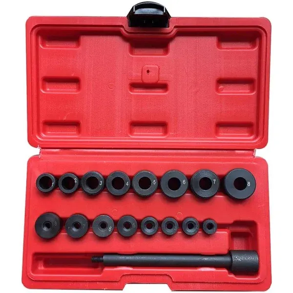 DPTOOL Clutch Alignment Tool Kit 17pc Universal Flywheel Pilot Hole and Drive ...