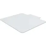 Lorell Tempered Glass Chairmat with Lip