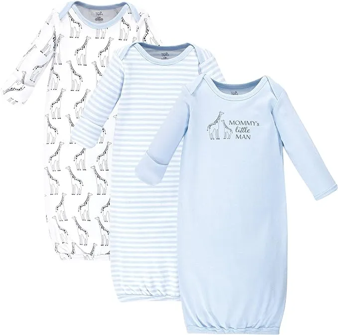 Touched by Nature Baby Organic Cotton Gowns, Giraffe, 0-6 Months