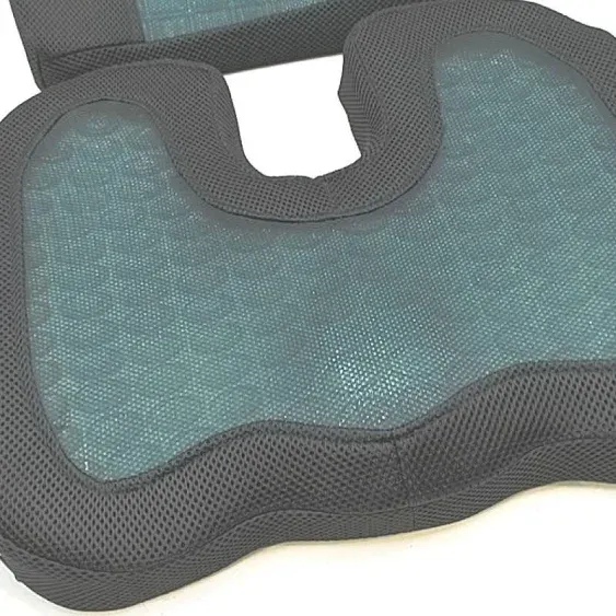 Amazon Basics Comfortable Seat Cushion & Lumbar Support for Office Chairs, Gel Enhanced Memory Foam, Black