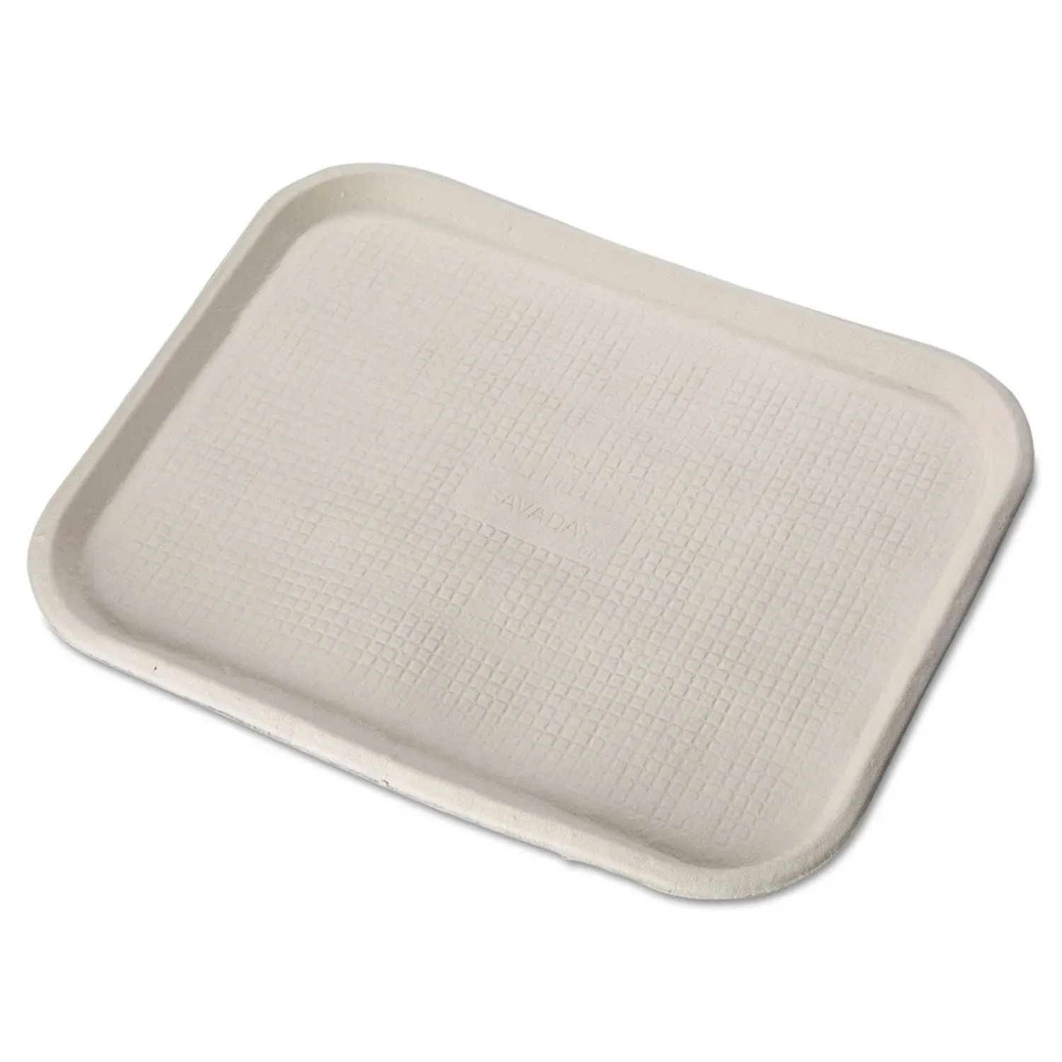 Chinet 20804CT Savaday Molded Fiber Food Trays 14 x 18 White Rectangular 100/Carton