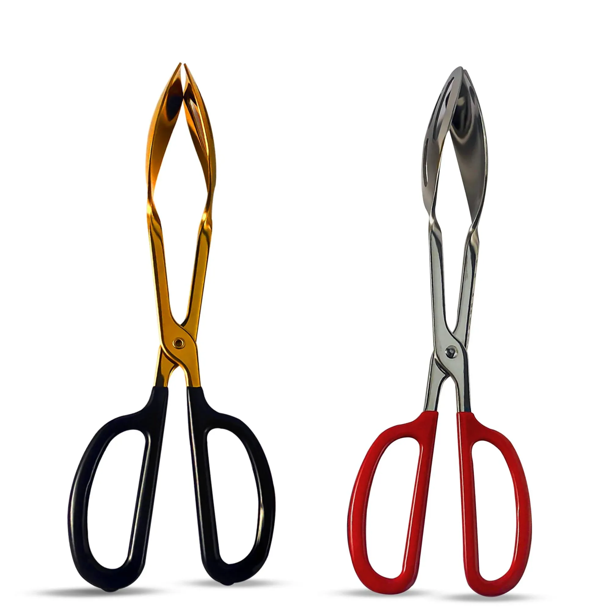 Stainless Steel Tongs for Serving Food | 2 Pack Buffet Tongs Salad Tongs BBQ ...