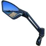 MEACHOW 2022 New Bar End Bike Mirror, Crystal UHD Automotive Grade Glass Lens E-